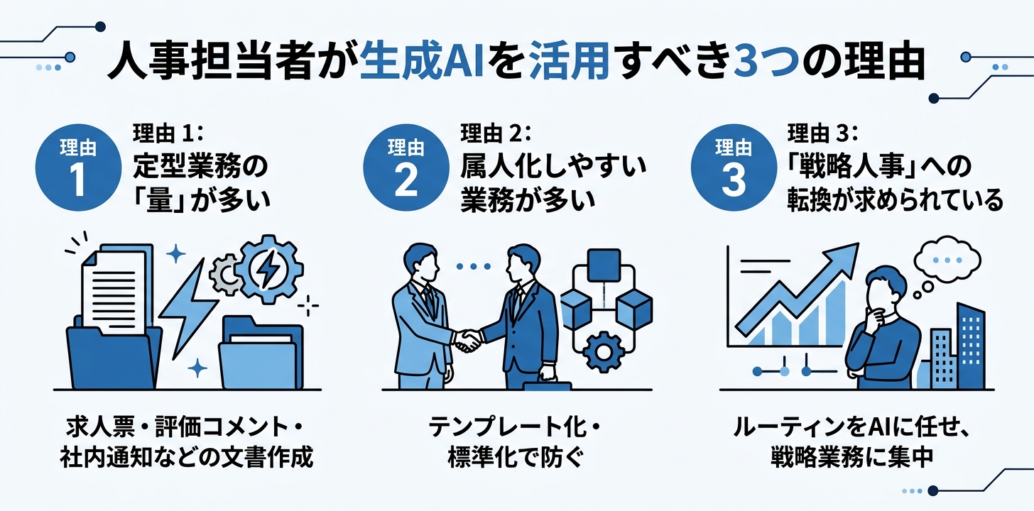 人事×生成AI - three_reasons