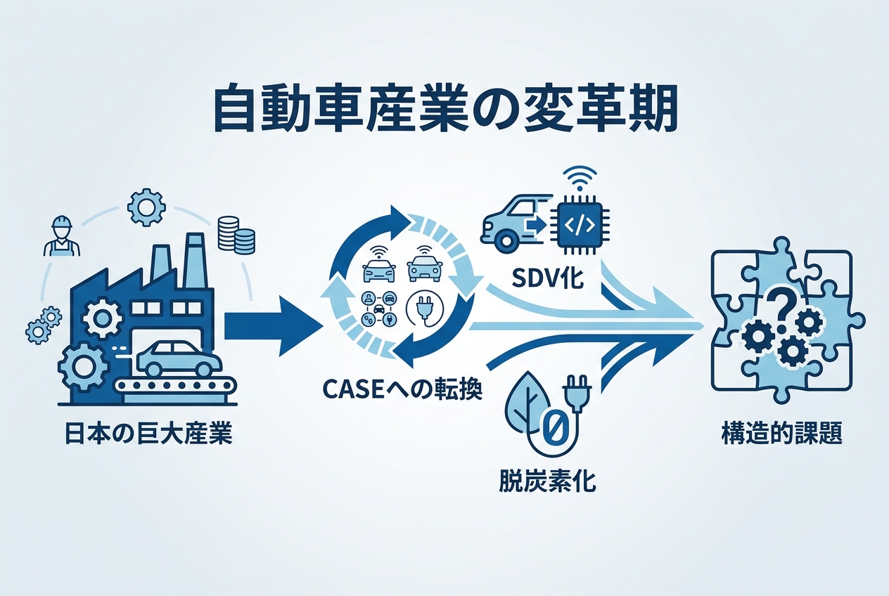 日本の自動車産業が直面する構造的課題：CASE時代の変革期