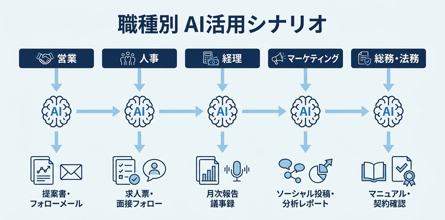 職種別 活用シナリオ5選