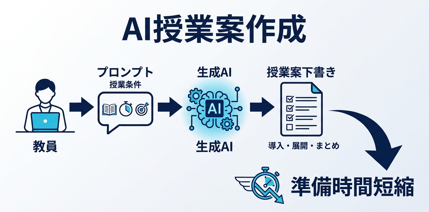プロンプト①:授業案・学習指導案の下書き生成