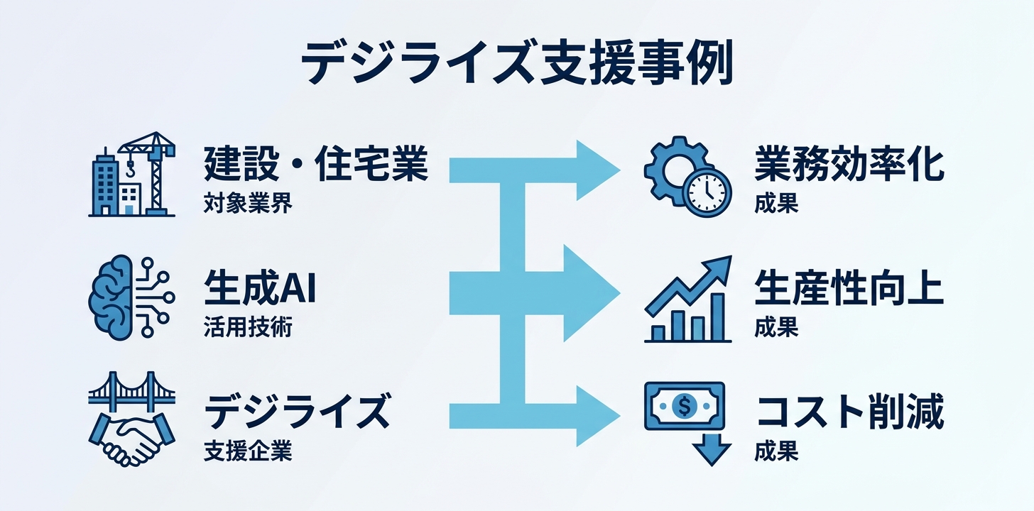 デジライズの支援事例|中小建設業・住宅業での成果