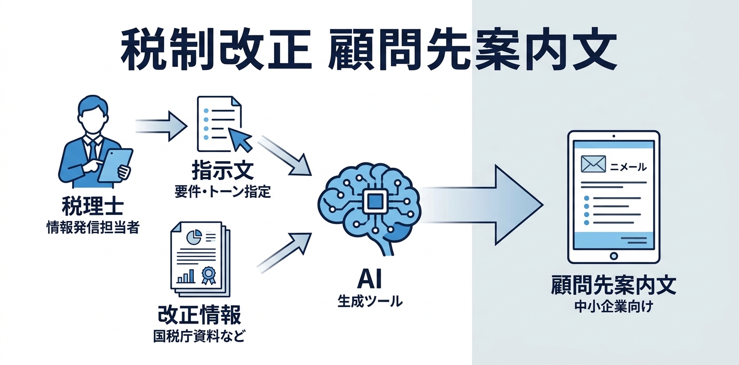 ②【税理士】税制改正の顧客向け案内文作成