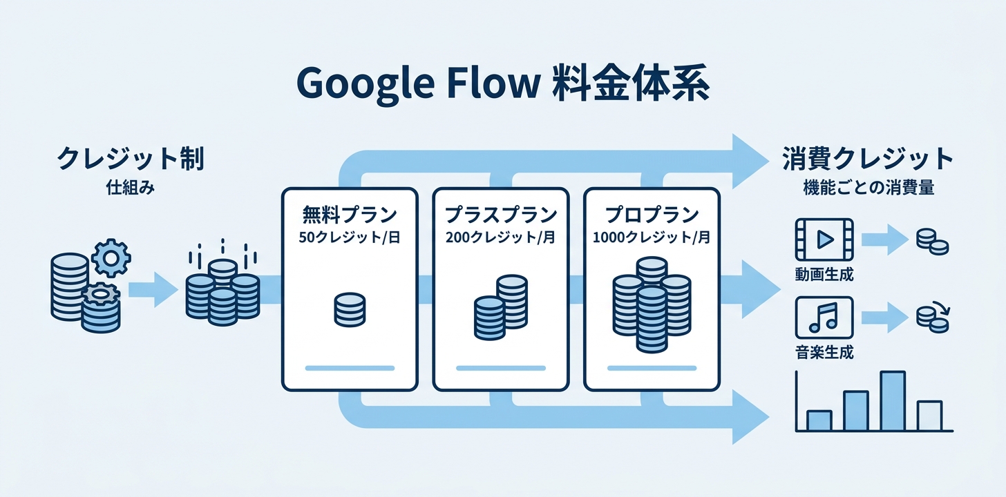 Google Flowの料金体系——クレジット制の仕組み