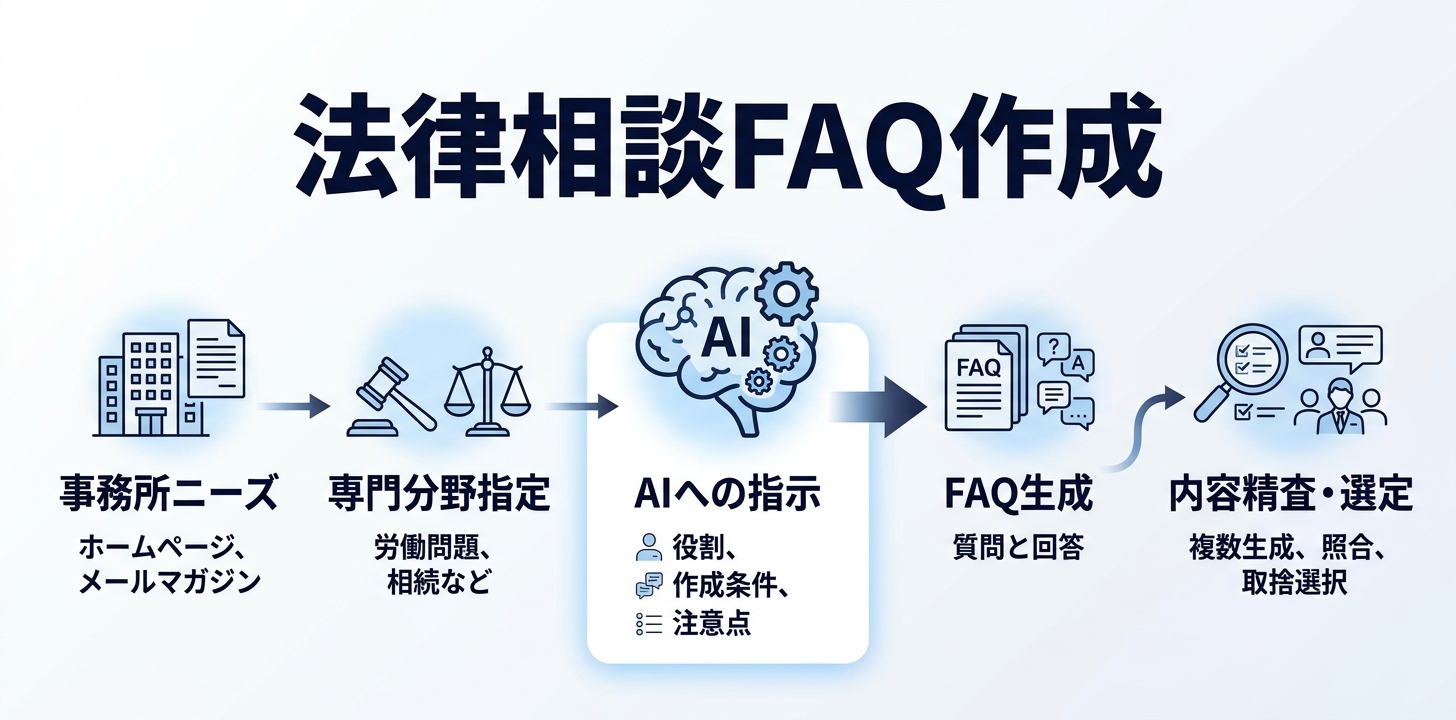 ⑥【弁護士】法律相談FAQの作成