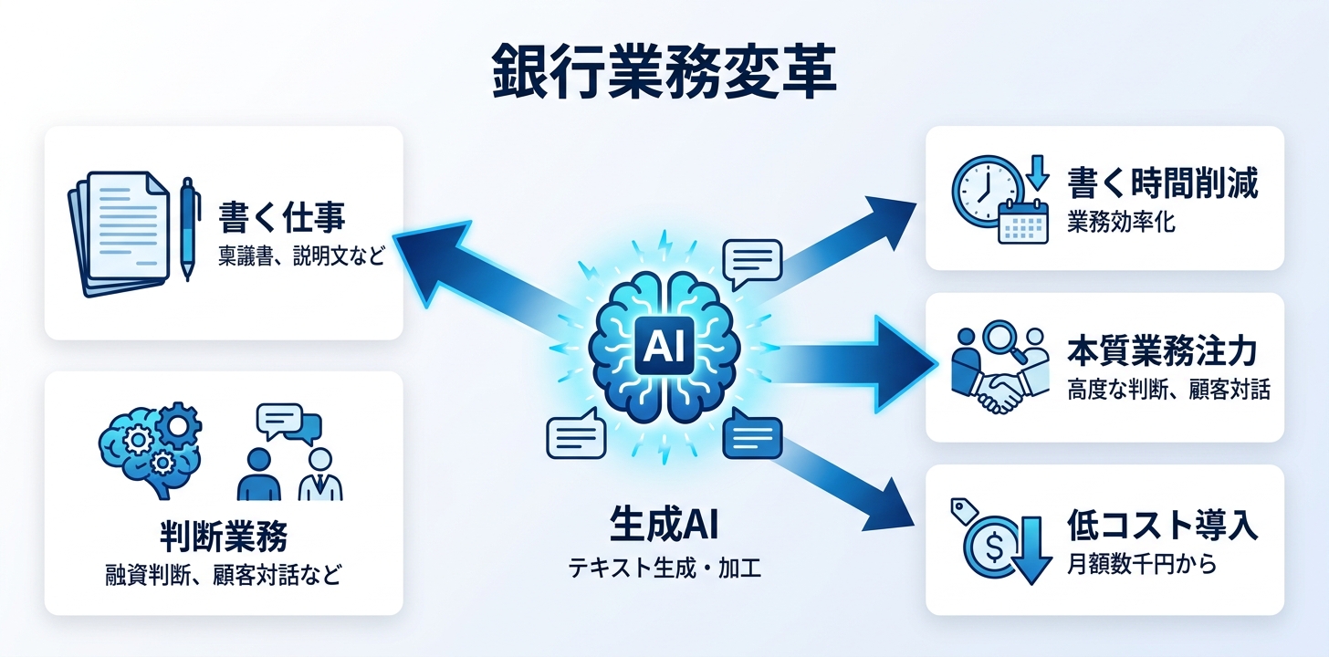 まとめ：銀行こそ生成AIで大きく変われる