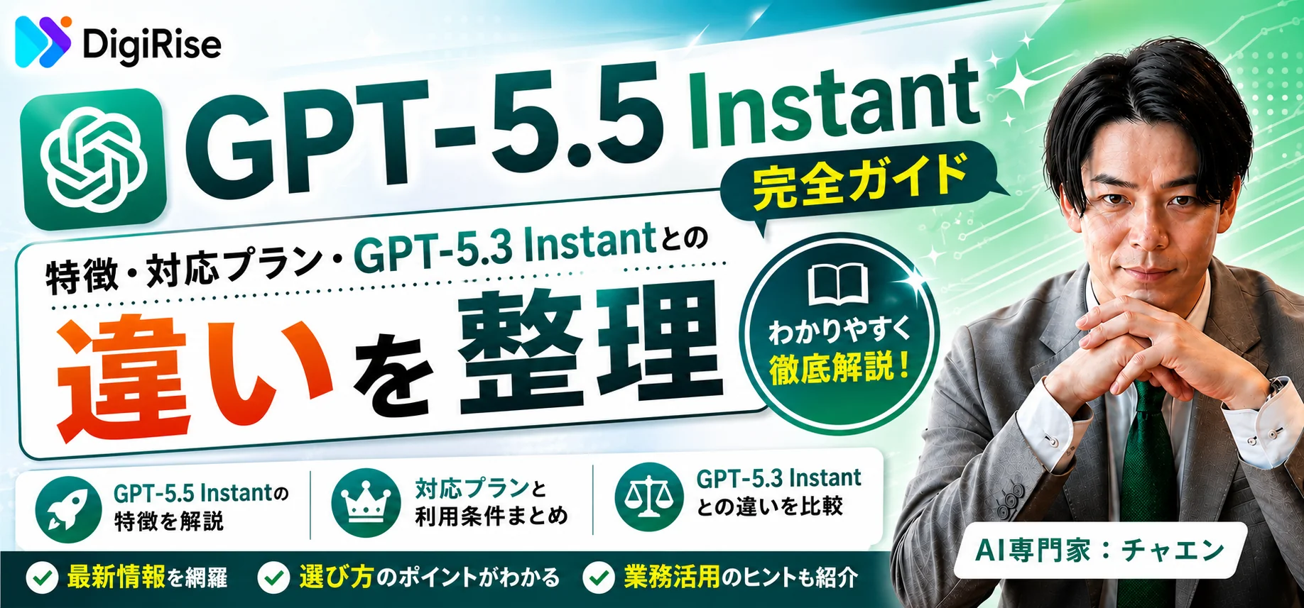 GPT-5.5 Instant完全ガイド｜特徴・対応プラン・GPT-5.3 Instantとの違いを整理