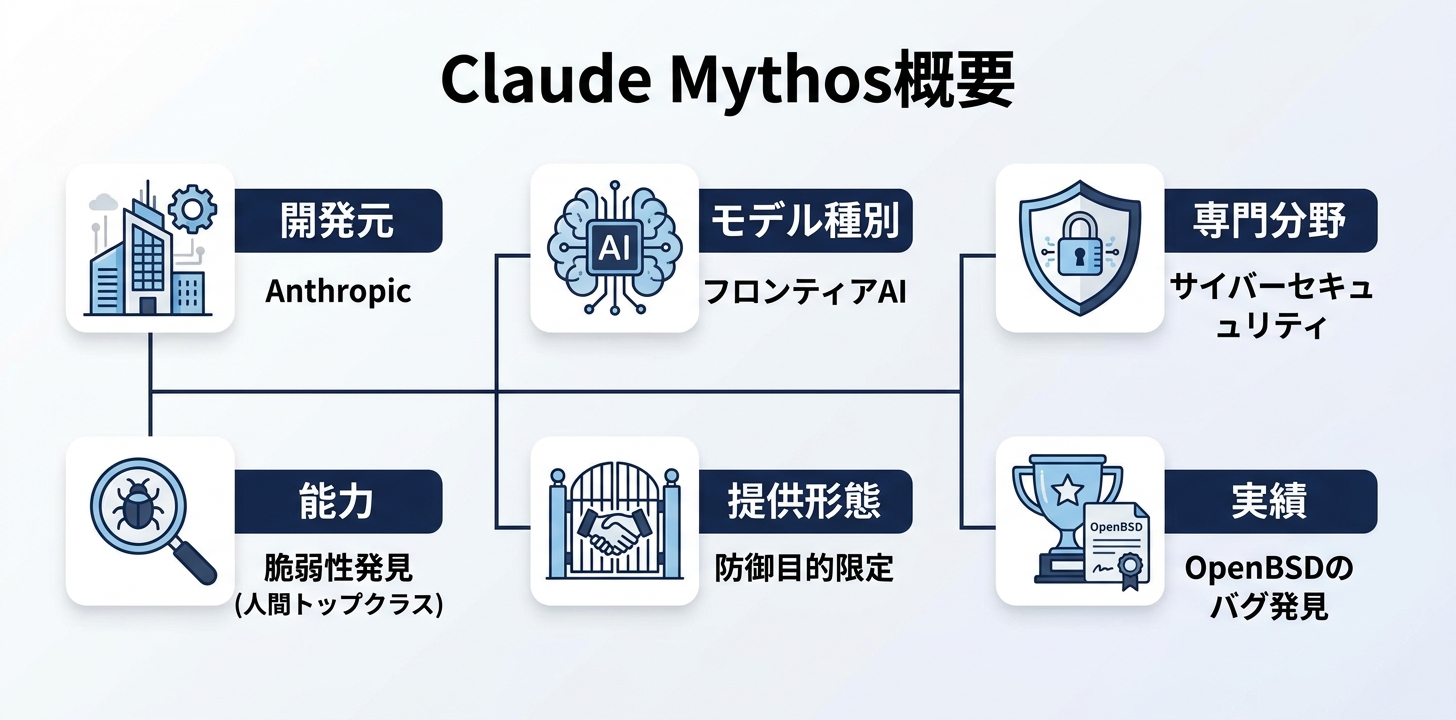 Claude Mythos(クロード・ミュトス)とは——30秒でおさらい