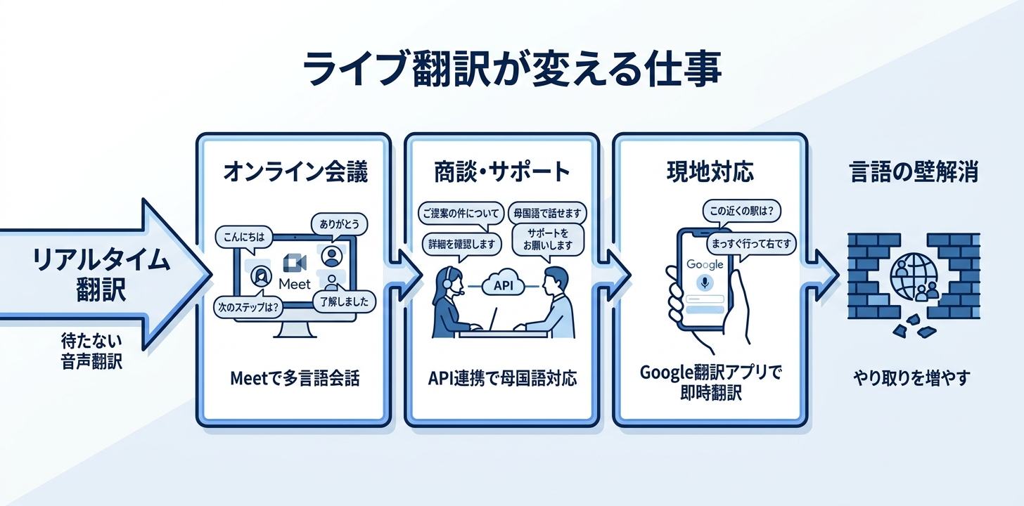 Gemini 3.5 Live Translateが効く場面——会議・商談・現地対応