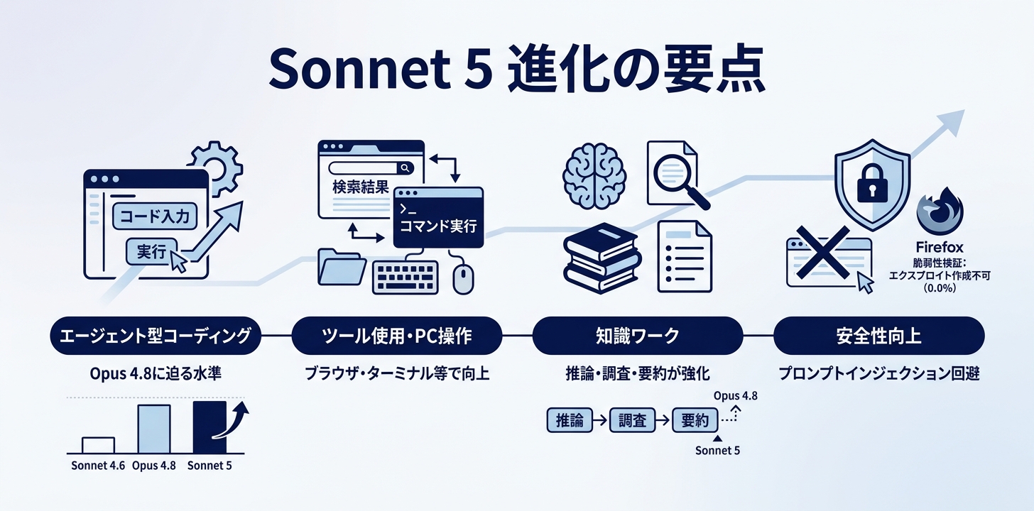Sonnet 4.6から何が変わったか