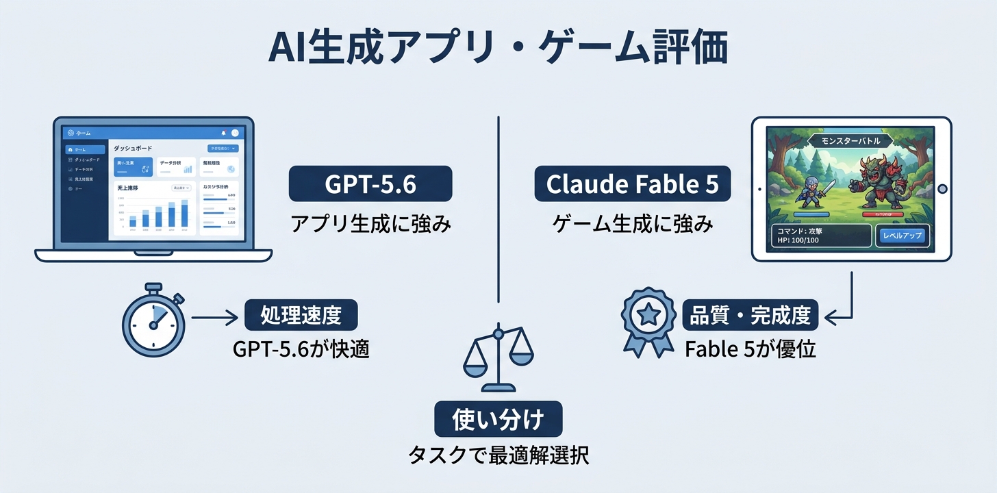 GPT-5.6を実際に触ってみた──Sol+ultraのアプリ生成と、Fable 5とのゲーム比較