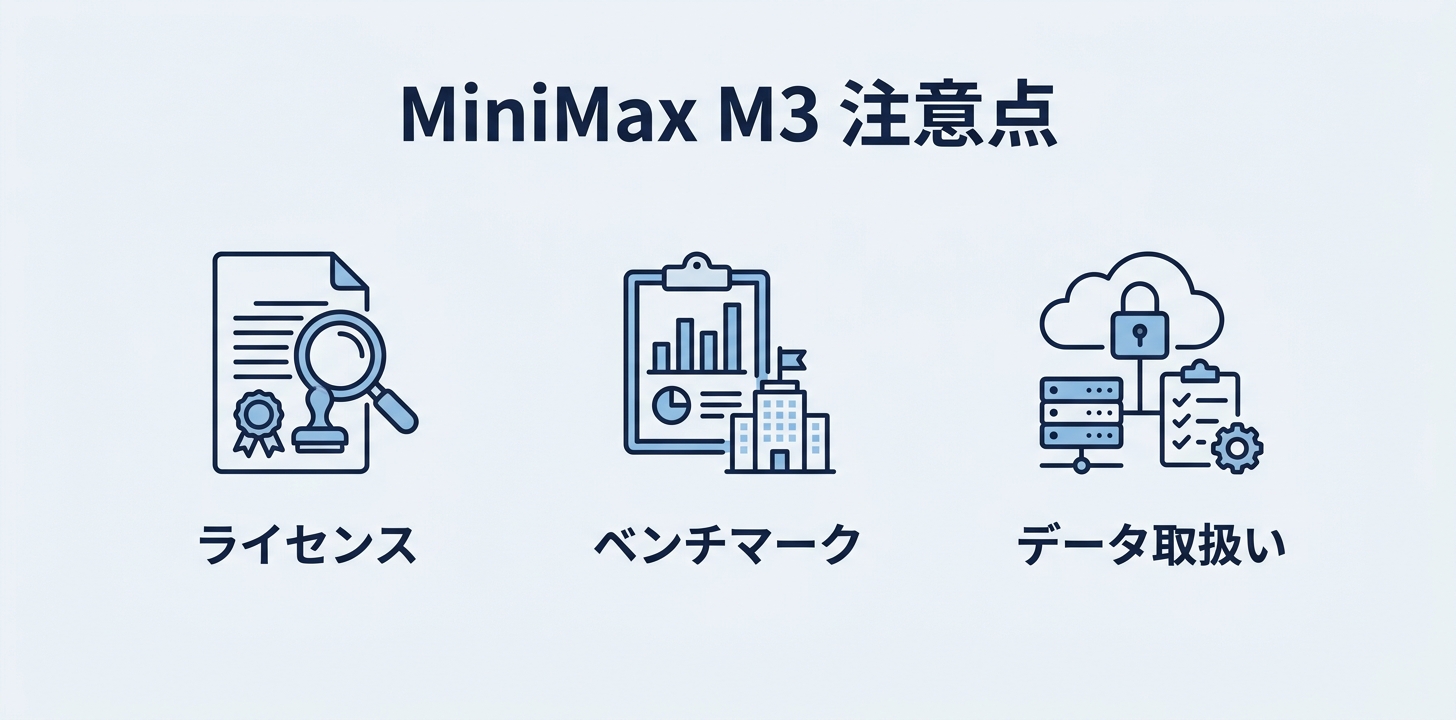 MiniMax M3の注意点・制約事項