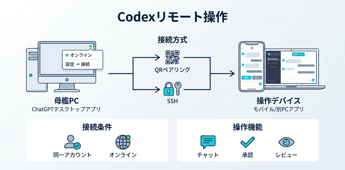 Codexのリモート操作でできること