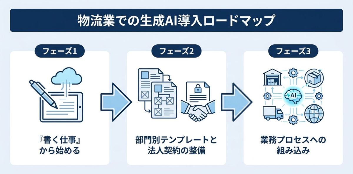 物流業での生成AI導入ロードマップ