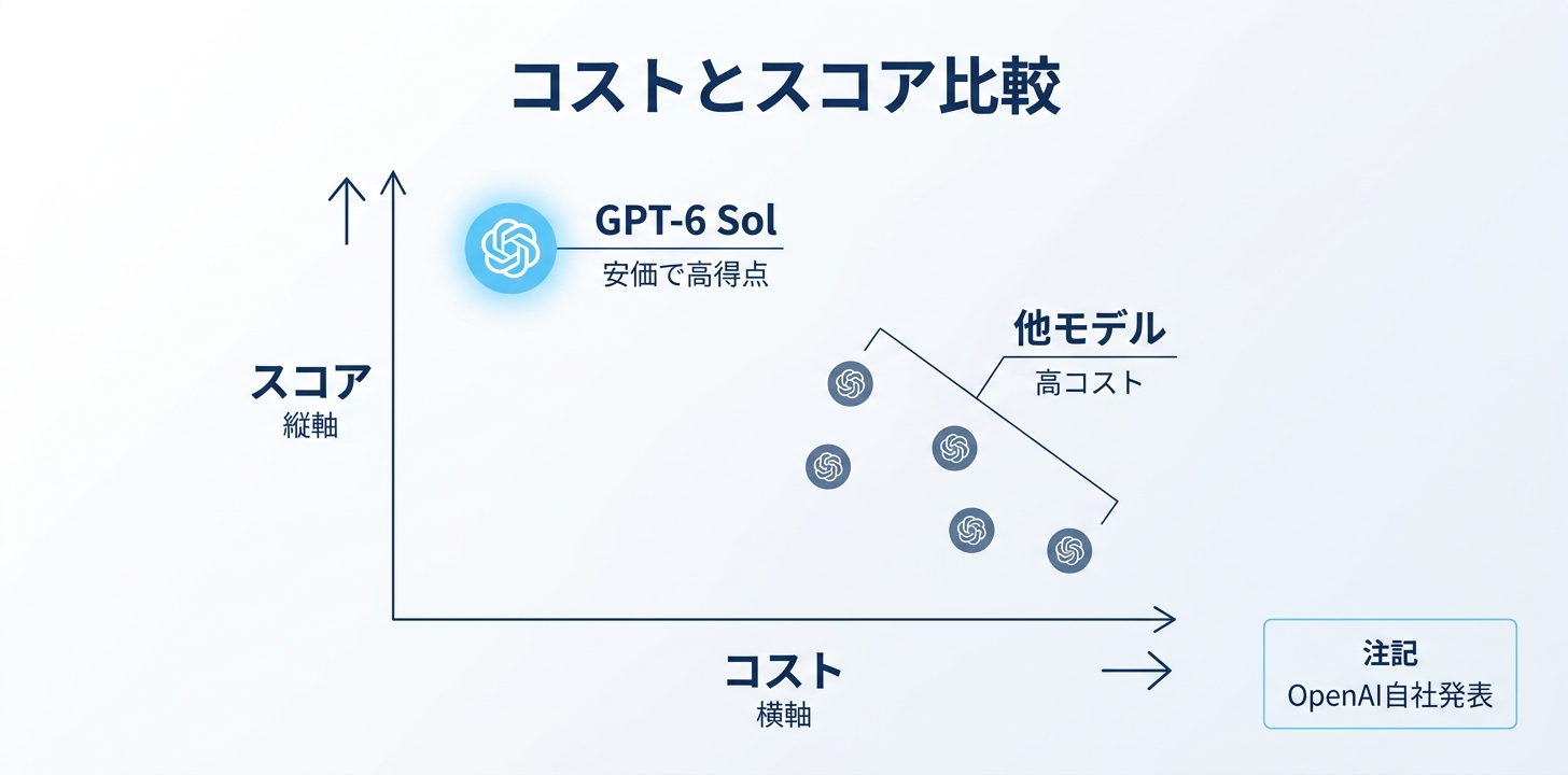 公式ベンチの読み方|「同じ点をずっと安く」という主張