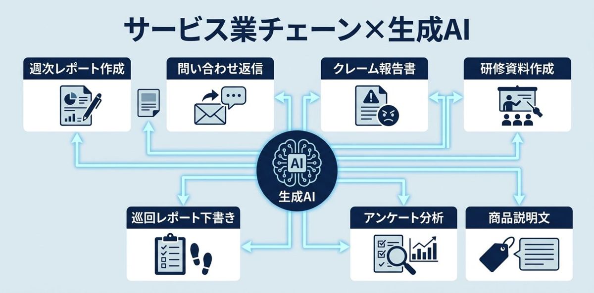 サービス業チェーンですぐ使えるプロンプト7選