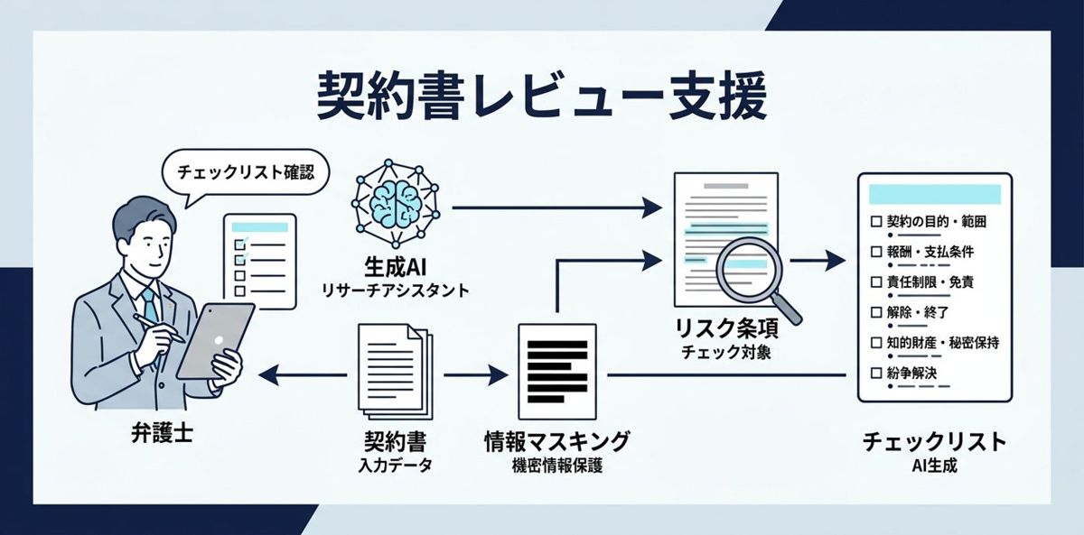 ⑤【弁護士】契約書レビューのチェックリスト作成