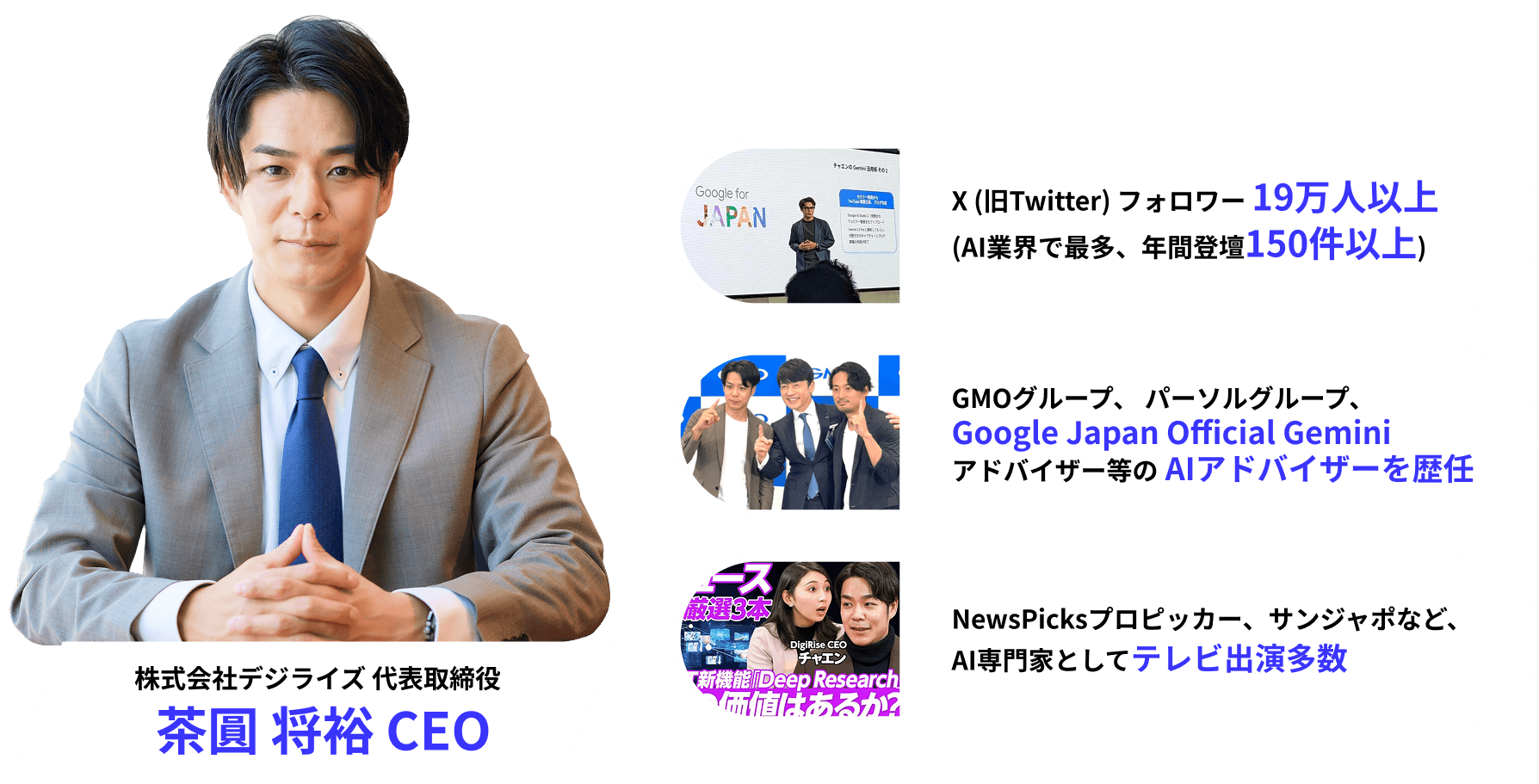 株式会社デジライズ 代表取締役 茶圓 将裕 CEO