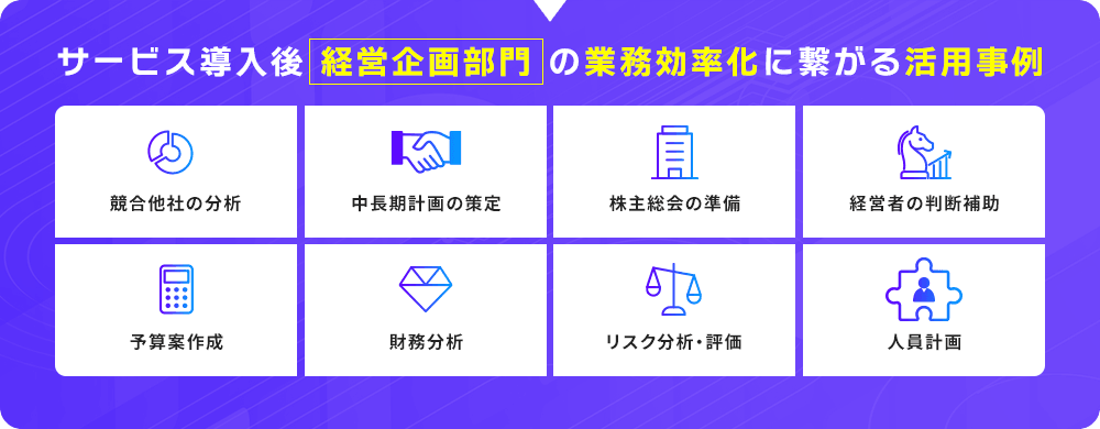 経営企画部門
