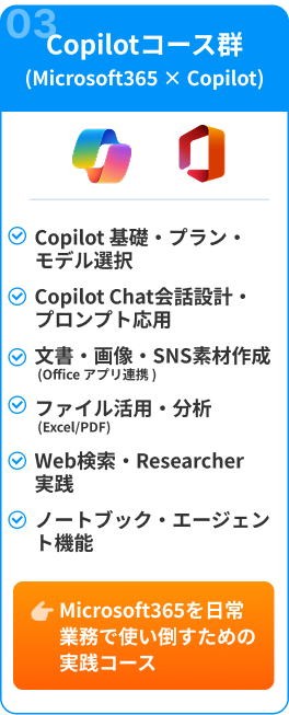 Copilotコース群（Microsoft365×Copilot）