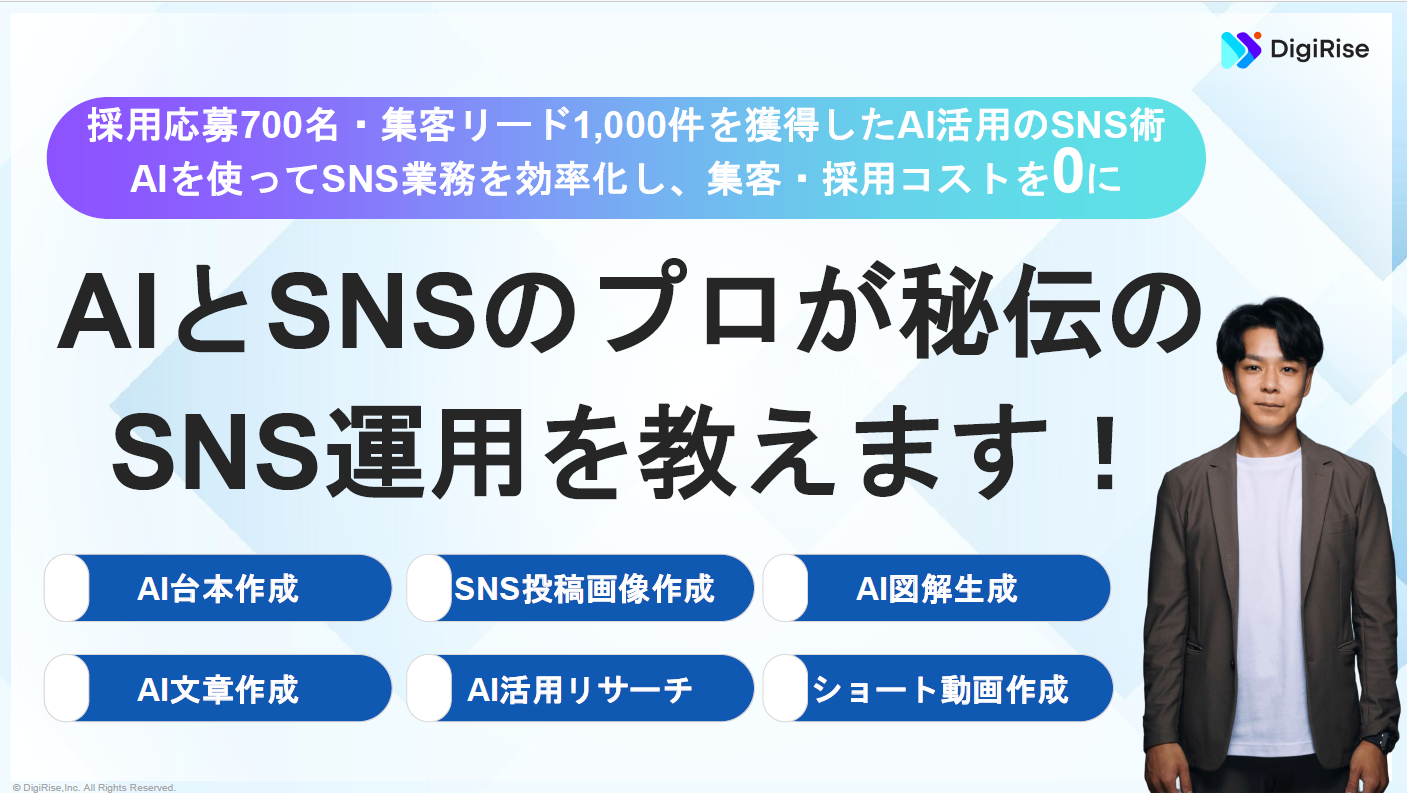 ［サービス資料］デジライズAI×SNS研修