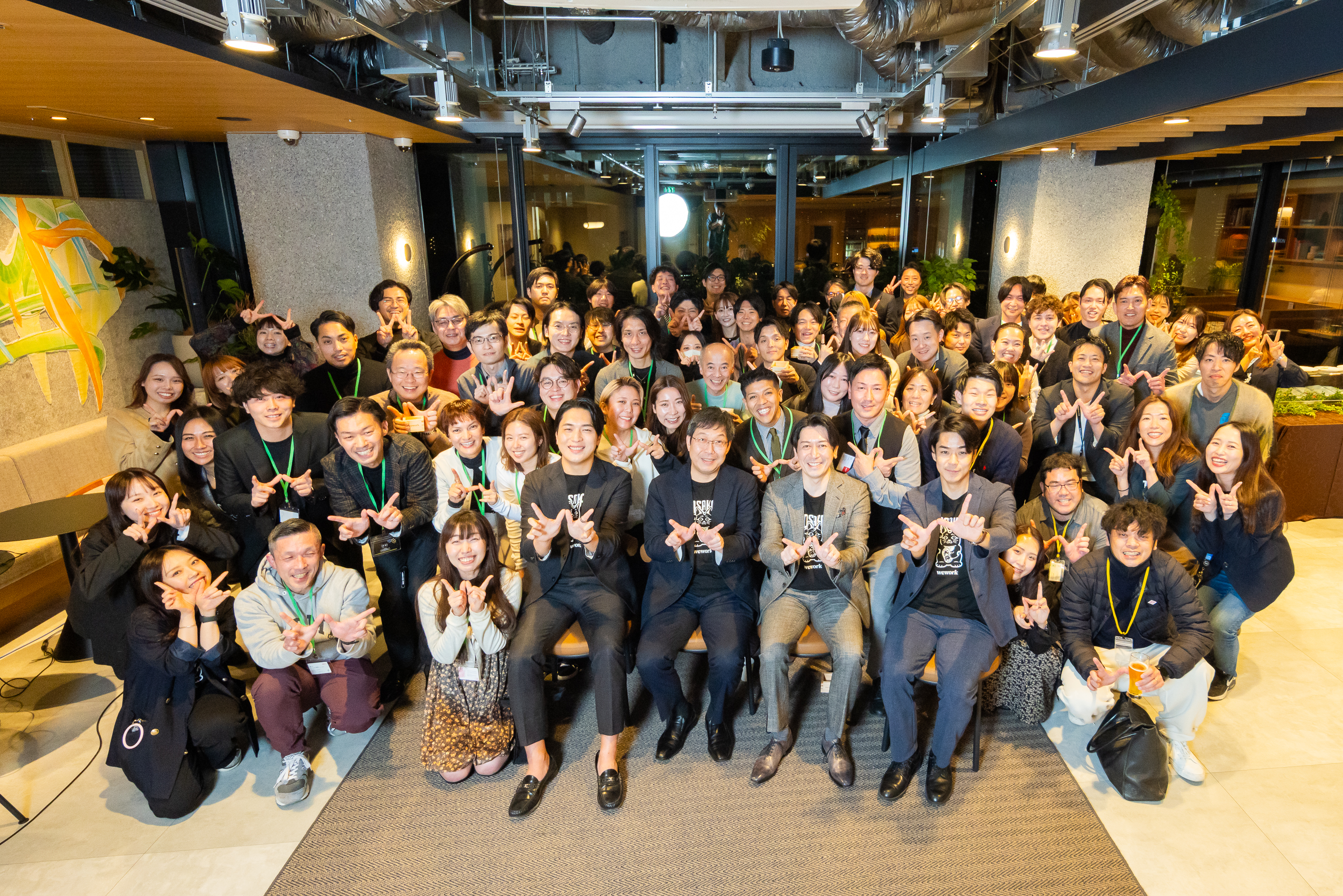 WeWork本町 オープニングパーティー 集合写真